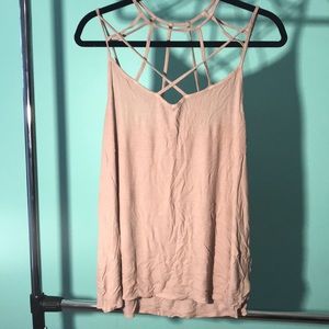 Rib AE light pink soft top 💙